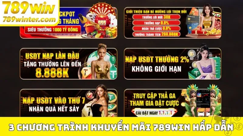 3 chương trình khuyến mãi 789Win hấp dẫn